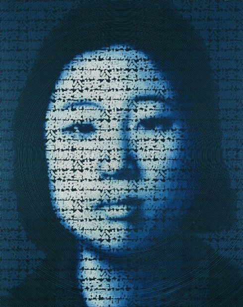 Zhang Dali Slogan (72), 2010 Acrylic on vinyl