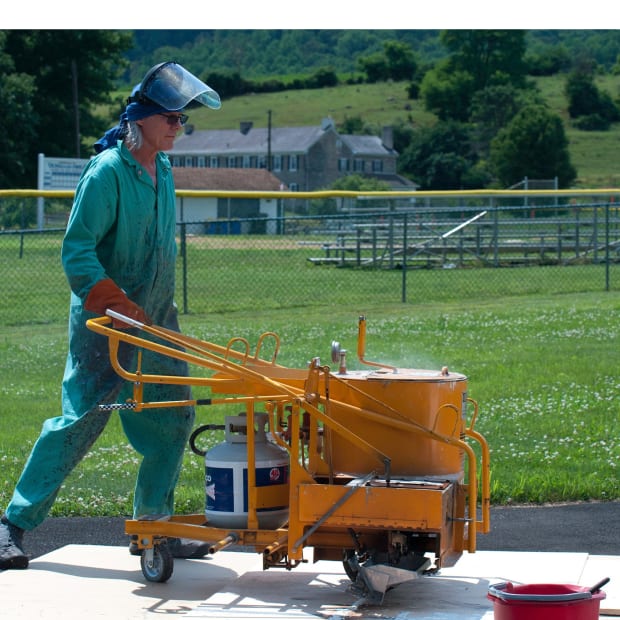 James Jamie Nares Durham Press Intaglio and Screenprint Edition Road Paint Print