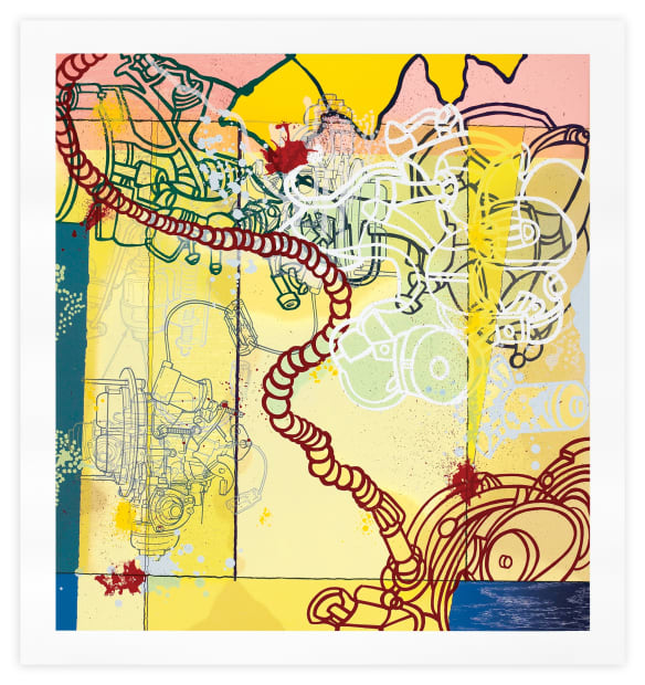 Lydia Durham Press Dona Fuel Injection Woodblock and Screenprint Print Edition