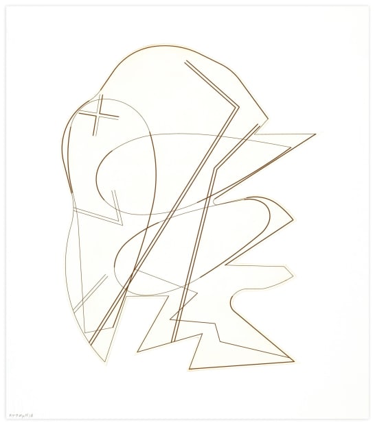 Hard Edge Etching 3 (intaglio print) by Michael Heizer