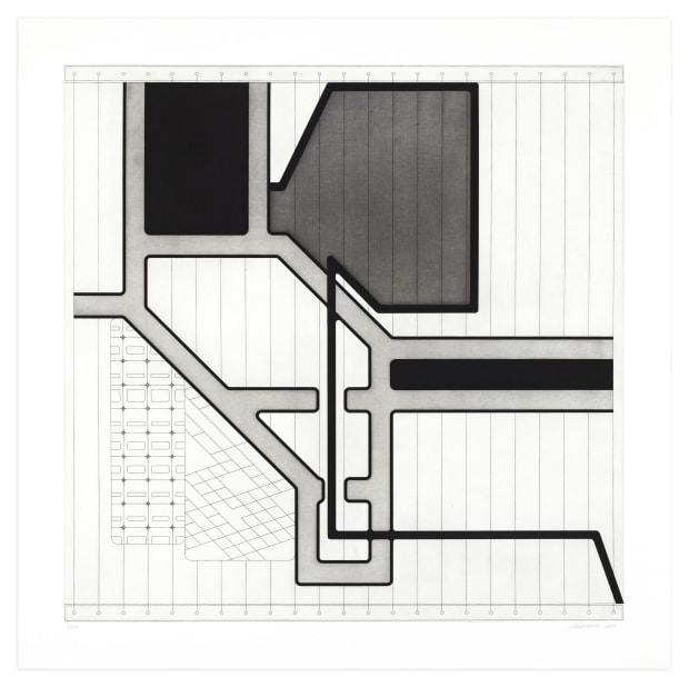 Etching from Jacob Hashimoto's Lemmata series