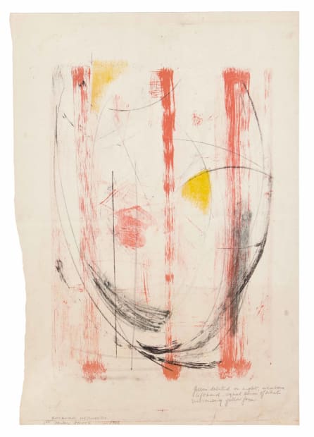 Untitled (Lithographic Proof) 1958 Lithograph on paper Inscription written in pencil Blind stamped from the archive of Curwen Master Printer...