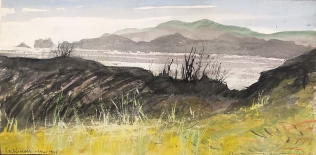 A watercolour like Caithness Near Hey has such specificity that it would have allowed Norman to recall each blade of...