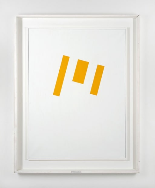 Matt Collings, the writer and art critic has elaborated on this influence: “He hand-makes angular, chunky frames for these paintings,...