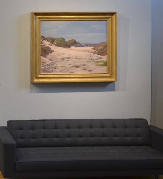 Other oils exhibited included extensive landscapes of Ayrshire, Glenn Goil, Glenn Orchy and Iona in the summer. These works are...