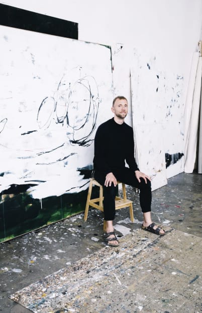 Working with oil, acrylic, and mixed-media, Steingrímur Gauti (b.1986, Iceland) paints dynamic, large-scale abstract compositions which serve as a register...