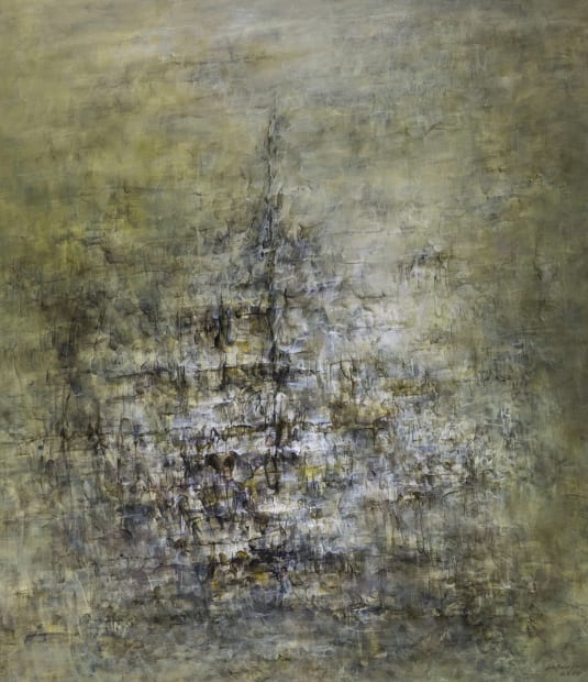 「如今，表面具有深度。它既非顯色效應造成的深度之幻覺，亦不倚仗作為明顯對立的人造平坦（articial atness）。深度顯現為顏色之存留的某種效應。換言之， 它顯現為表面作工的一部分。劉國夫的作工有著浮顯的 （surfacing）顏色。」 ——節選自安德魯•班雅明博士著《浮顯的顏色：論劉國夫》