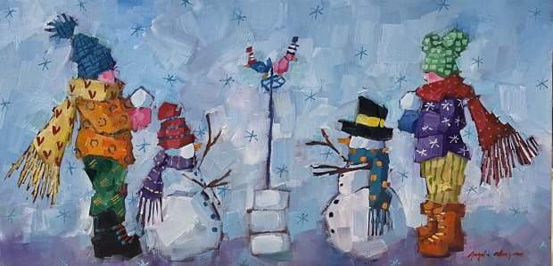 Angela Morgan, Snow Ball, Opening Reception: Saturday, December 6 · 1–3 PM Artist in Attendance