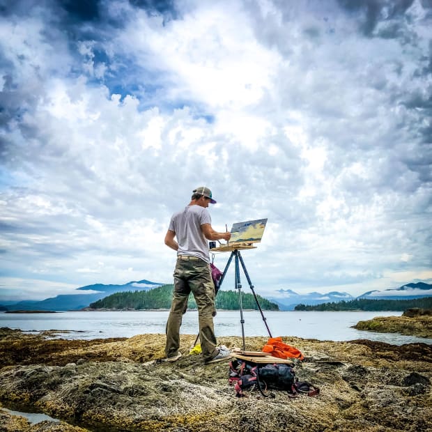 Employing softly illuminated hues and energizing contrast, Easton brushes the viewer through a magnitude of scenery rooted in the ignition...