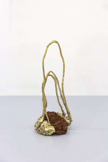 fig 44.2 you and me both, 2024 volcanic stone and bronze 60 x 24 x 19cm (23.5 x 9.5 x...