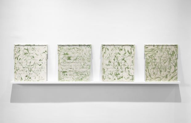 Julieta Gil Ley, Paz, Guerra, Justicia, 2021 Cast and pigment in 4 parts 40 x 44 x 1 cm Edition of 2 + 1 AP (1/2)