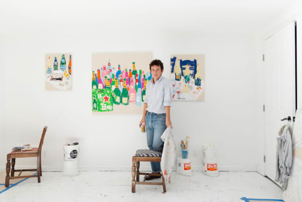 Portrait of Michael McGregor in his studio