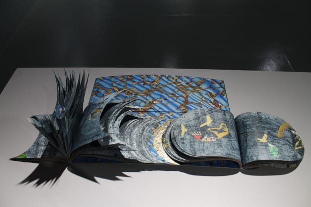 The artist books, entitled “Four Ways Through a Cave” are also based on two pieces of music: the old South...