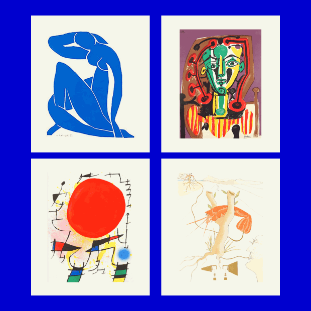 Hidden Gallery Presents: 'Matisse, Picasso, Miró & Dalí' Exhibition at Spring Gallery, Cheltenham