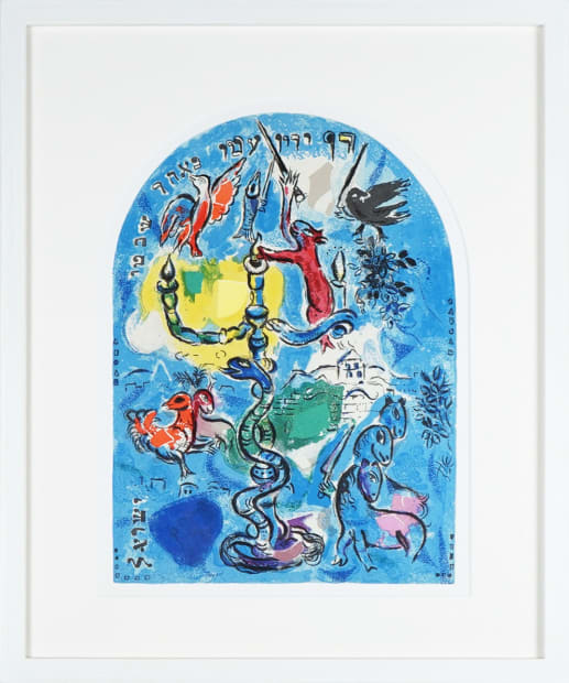 Chagall’s career in lithography began in earnest with Four Tales from the Arabian Nights, a series of twelve prints produced...