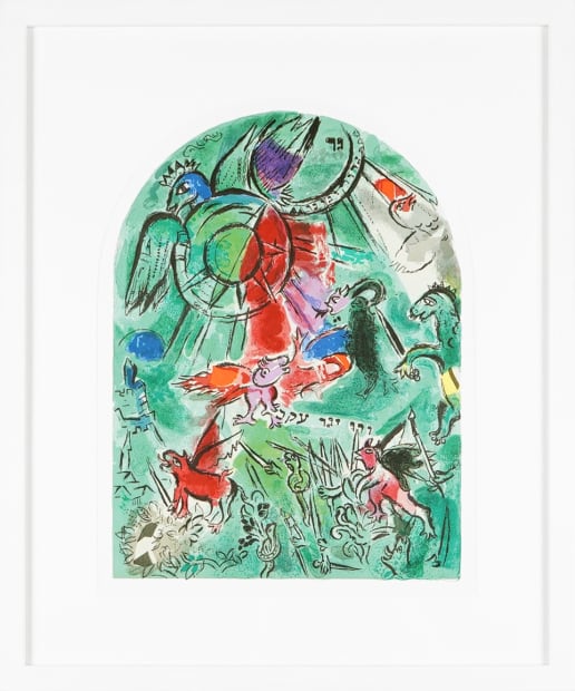 Chagall’s career in lithography began in earnest with Four Tales from the Arabian Nights, a series of twelve prints produced...