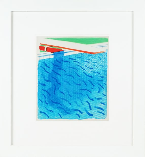 3. David Hockney 'Pool Made with Paper and Blue Ink for Book (Paper Pools)' (1980)