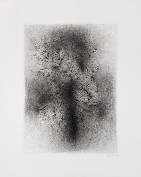 'So what does Chervin bring out of the dark? Multitudes of figures, towers, fissures, clouds, storm-bursts, tangled roots, all drawn...