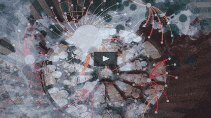 Binary Fresco, 2020 Digital video and animation Duration 3’ 49” Edition of 3 plus 1 AP