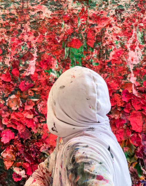 « The flower is so dominant in my works, because they are a universal and unifying symbol for peace and...