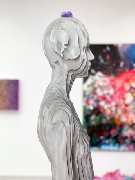 KUNDALINI, Stainless Steel, 198 x 40 x 34 cm