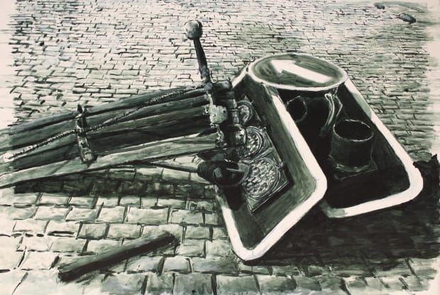 ENSAMBLAJE TERRITORIAL Nº11, 2020 ACRÍLICO SOBRE TELA, 76 X 111 CM