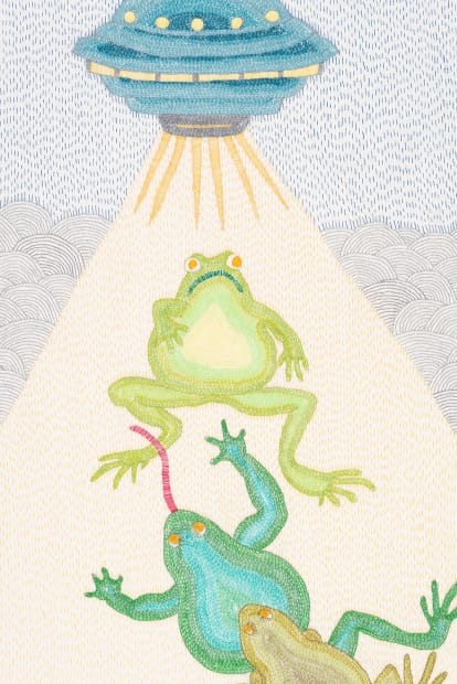 A fire that does not burn, a portrait without identity, razor blades that do not cut, eyes that do not...