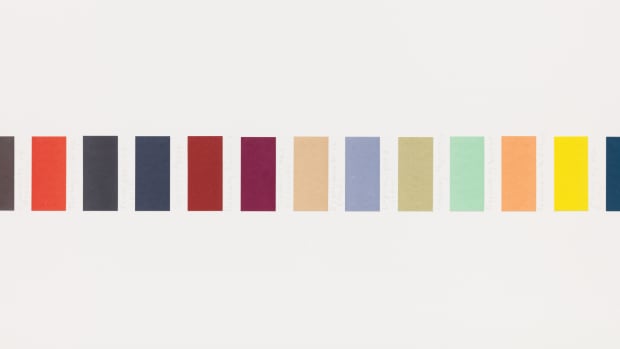 “I was working so fast that I needed a quick and handy and somewhat thorough reference, hence the Pantone. I...