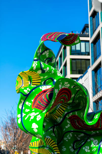 Material (SG) is a series of outdoor sculptures that explore the notion of harnessing motion, and freezing it in a...