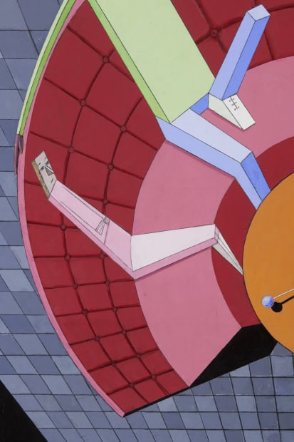 “Brimming with mordant humor, Mernet Larsen’s unsettling paintings provide a mirror to our anxious times. Through unexpected compositional moves [...]...