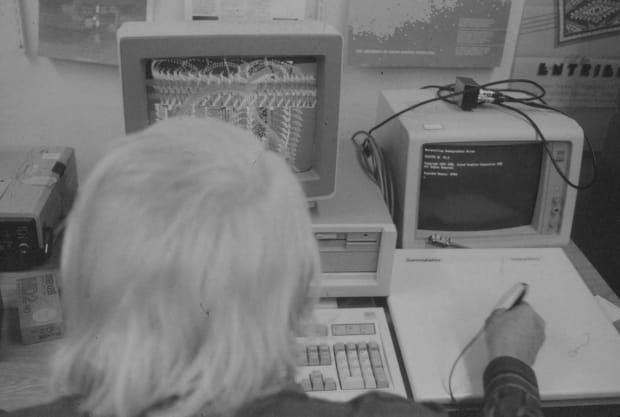 The artist’s pioneering forays into digital image-making began in the computer labs at UCLA in the mid-1980s. Replacing the printer’s...