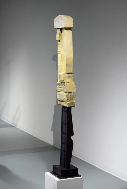 Many of his figurative painted wood sculptures during this period were inspired by important mentors and patrons in his life...