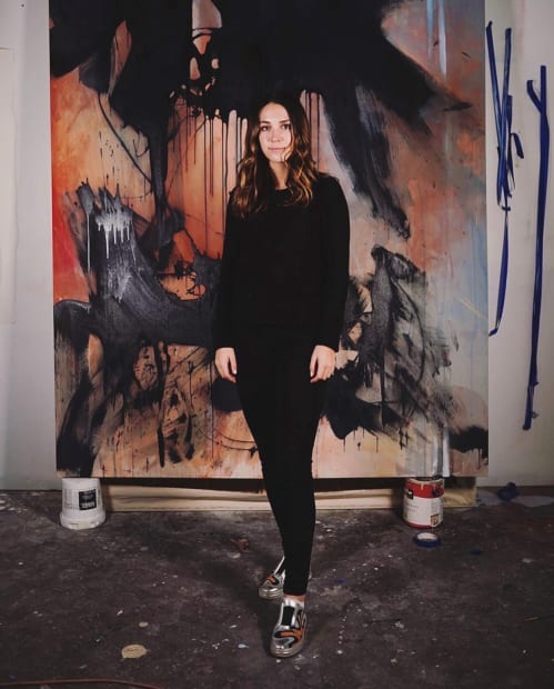 Recently on view at The Mint Museum, Katherine Boxall's BLACK LICORICE 2020