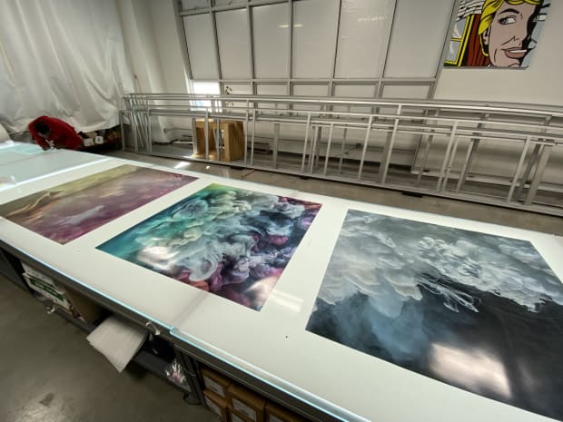 'The work has to strike my subconsicous. I spend a lot of time looking over the images on my computer...