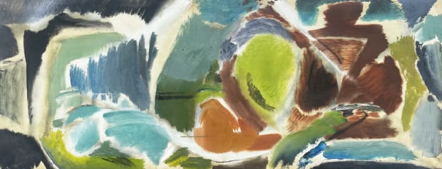 Ivon Hitchens 1893-1979 , Water Beyond Series 1963