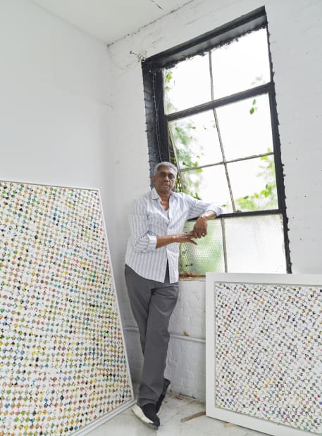 “I’m not interested in illusionism, the way a lot of abstract artists are. I’m interested in flatness, the flat plane,...