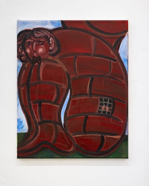 Sentry depicts the panpsychist view: a body, constructed by bricks, guarded by comedic looking figures, made up of the same...