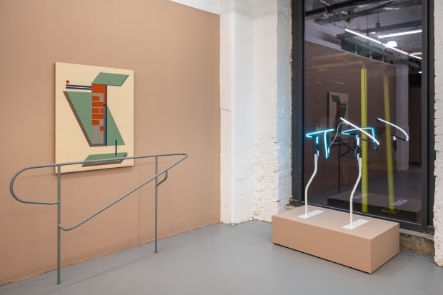 The works taken from Cooter’s series Guidance exemplify his interest in the choreographic potential of sculptural forms. Based on and...