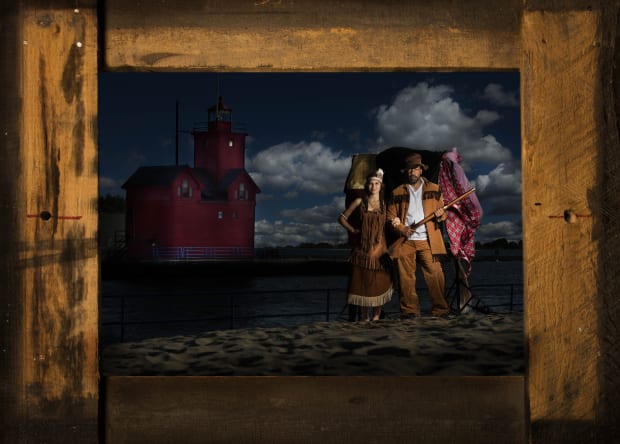 ' ' Il y eu malgré tout quelques destins extraordinnaires. Kitihawa, une jeune indienne Potawatomi et Jean-Bap- tiste Point du...