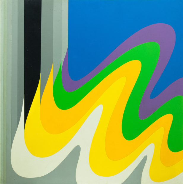 Une prédilection pour la ligne courbe se manifeste à la même époque dans ses peintures. Elle annonce l’apparition du motif...