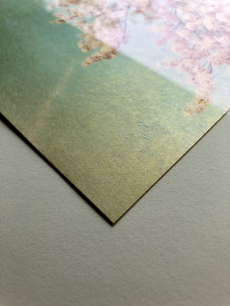 The Mouth of Krishna & This is you (here), Pigment prints on gampi paper over gold leaf