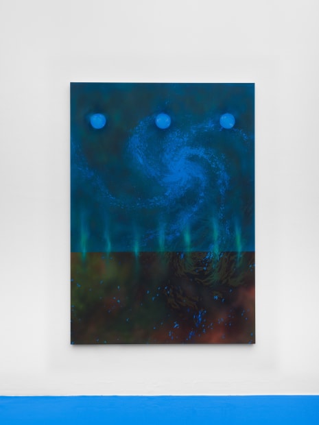 The painting Magnetic sleep stands out through its complex layering of varied textures. Each level remains visible and tangible through...