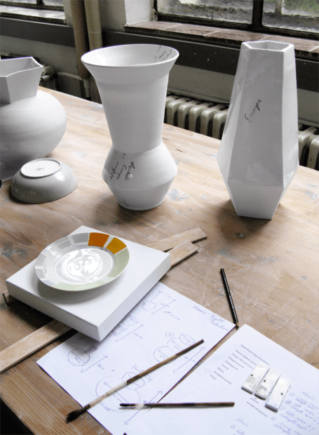 'Consciously the resulting shape exposes itself to the untamed beauty of those transformations that melt, move, compact and harden porcelain....