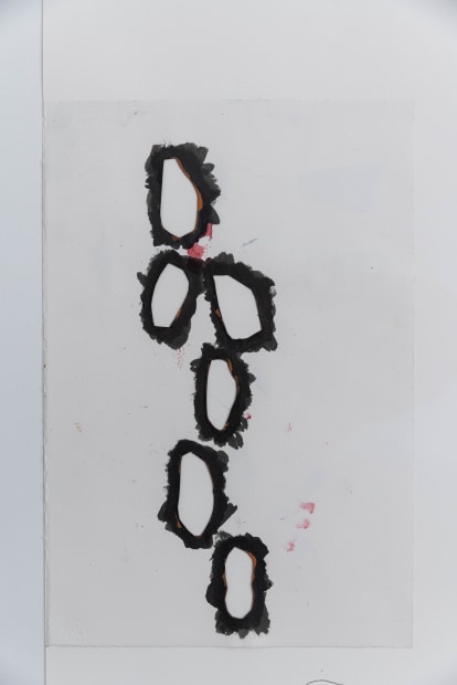 Jürgen Partenheimer Zones, 2022 Watercolor, ink, pencil and collage on paper 62 x 84 cm 24 3/8 x 33 1/8...