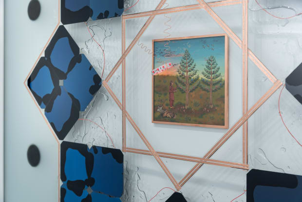 In lluminated Amanita Harvest (2023) the light of the LEDs seems to illuminate the scenery like a halo, in which...