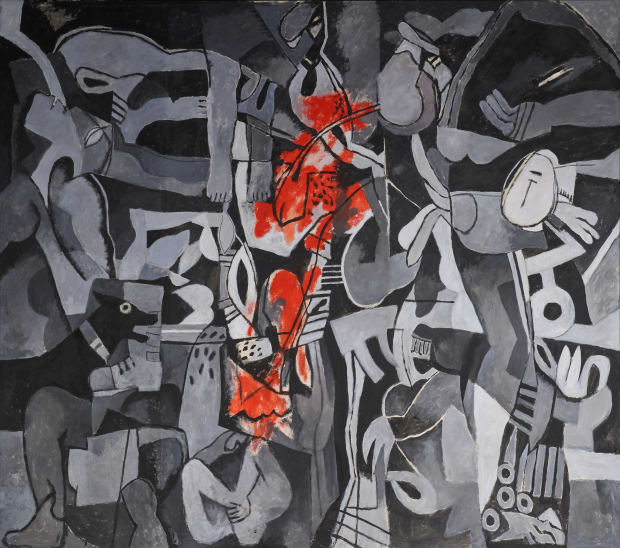 While in the 1970s and early 1980s, Palestine played a significant role in this part of Azzawi’s oeuvre; he later...