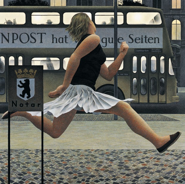 berlin bus by alex colville