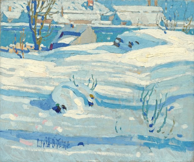 DAVID MILNE, Snow Shadows II , c. 1911