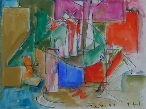 untitled (M667-9) by hans hofmann