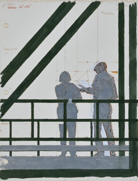 ALEX COLVILLE, Study for Couple on a Bridge, 17, 18 July 1992